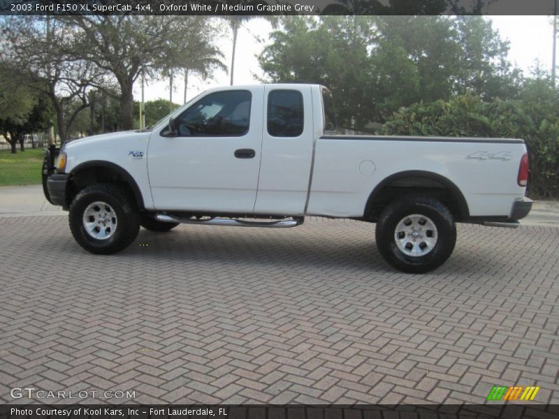 Oxford White / Medium Graphite Grey 2003 Ford F150 XL SuperCab 4x4