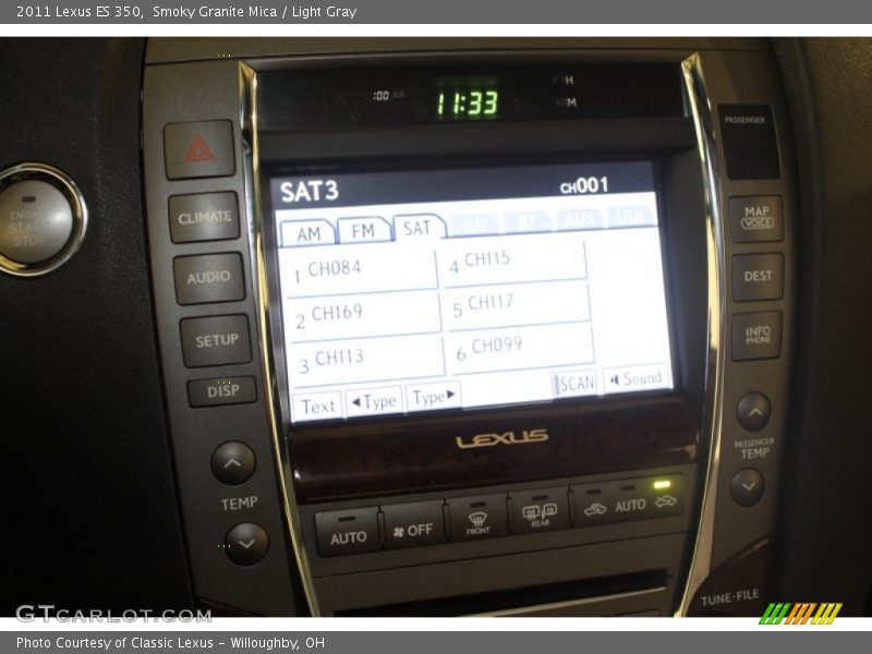 Smoky Granite Mica / Light Gray 2011 Lexus ES 350