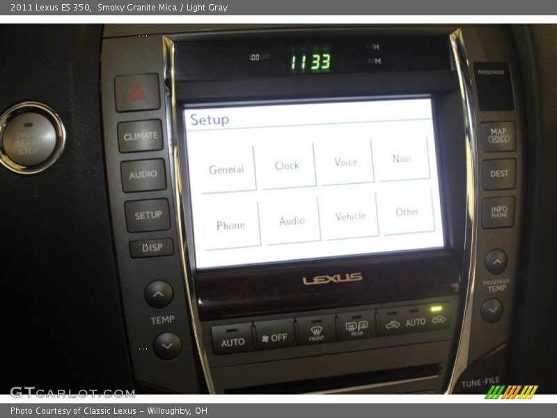 Smoky Granite Mica / Light Gray 2011 Lexus ES 350