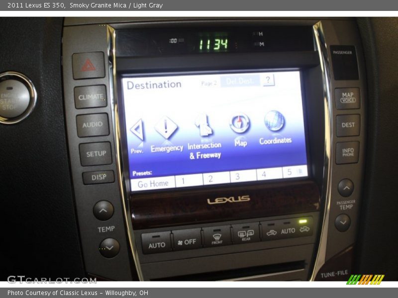 Smoky Granite Mica / Light Gray 2011 Lexus ES 350