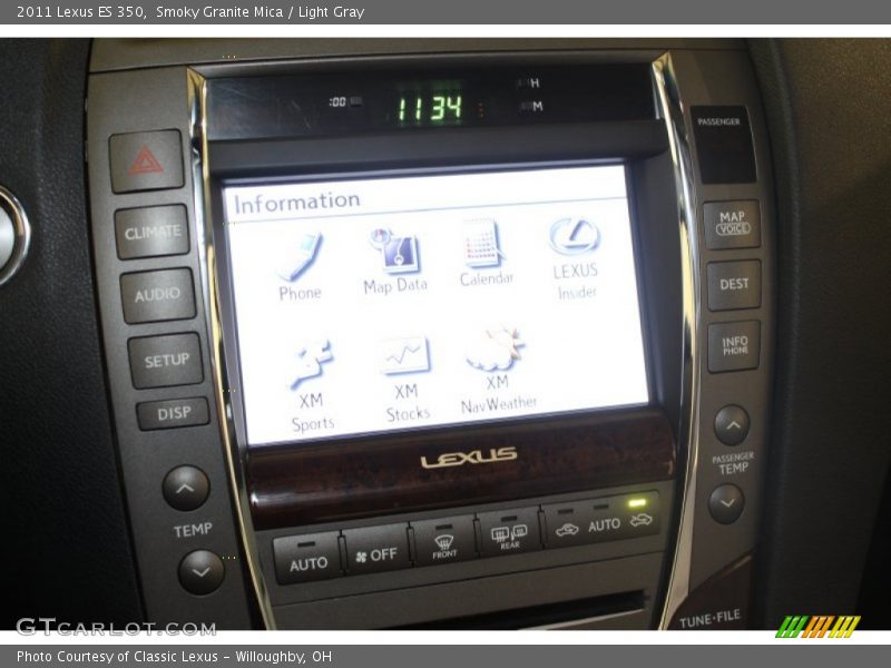 Smoky Granite Mica / Light Gray 2011 Lexus ES 350