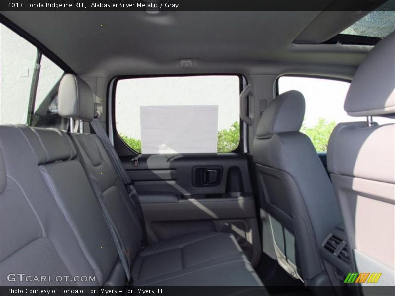 Alabaster Silver Metallic / Gray 2013 Honda Ridgeline RTL