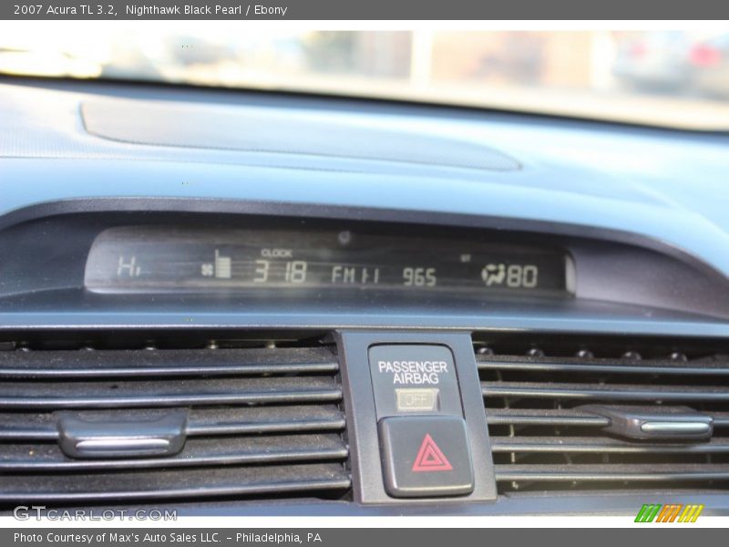 Nighthawk Black Pearl / Ebony 2007 Acura TL 3.2