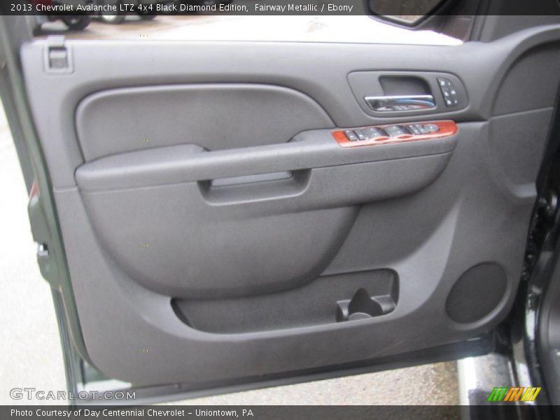 Fairway Metallic / Ebony 2013 Chevrolet Avalanche LTZ 4x4 Black Diamond Edition