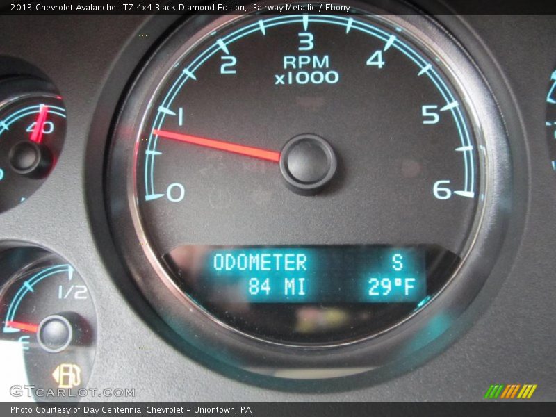 Fairway Metallic / Ebony 2013 Chevrolet Avalanche LTZ 4x4 Black Diamond Edition