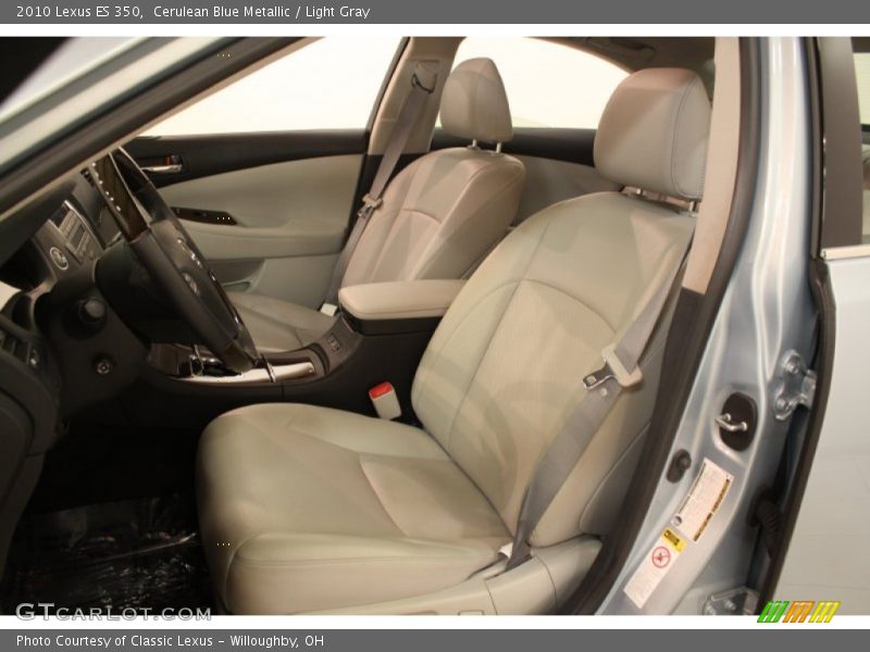 Cerulean Blue Metallic / Light Gray 2010 Lexus ES 350