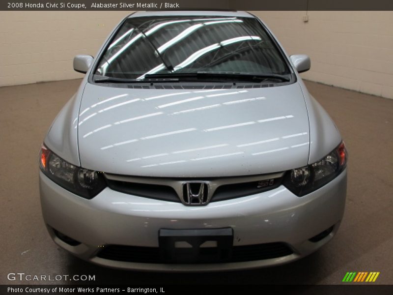 Alabaster Silver Metallic / Black 2008 Honda Civic Si Coupe
