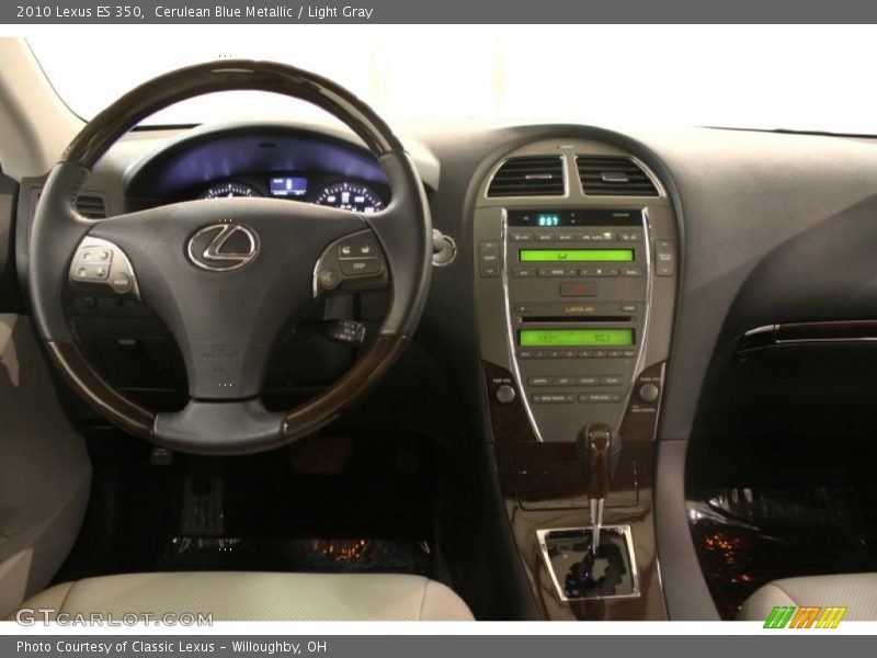 Cerulean Blue Metallic / Light Gray 2010 Lexus ES 350