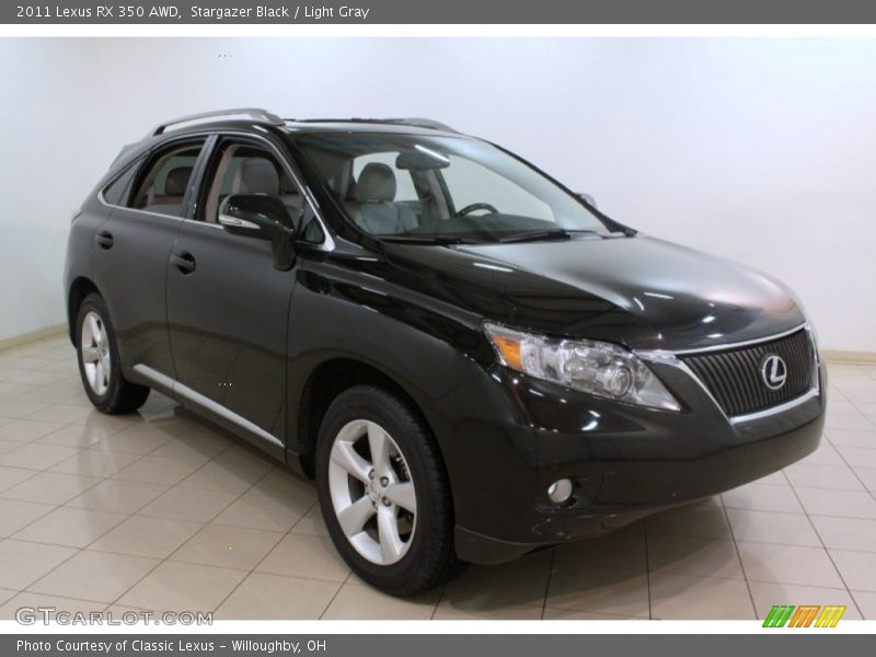 Stargazer Black / Light Gray 2011 Lexus RX 350 AWD