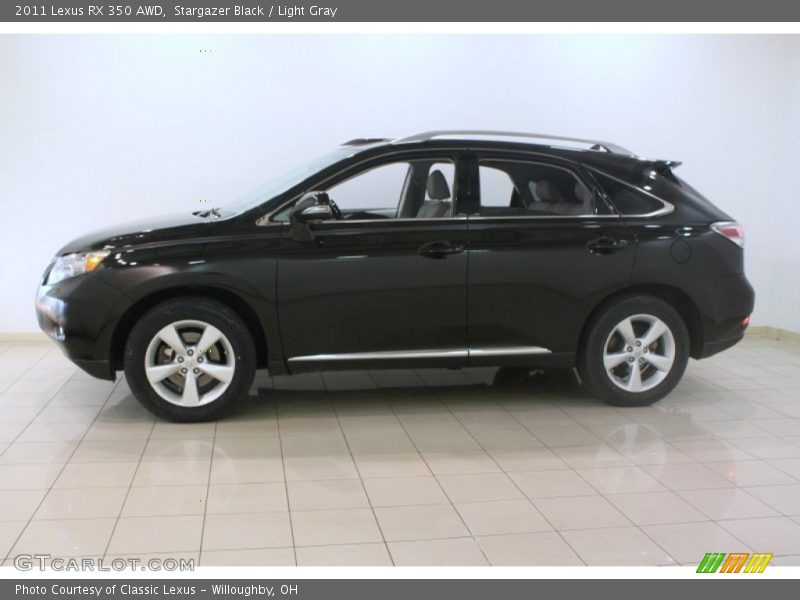 Stargazer Black / Light Gray 2011 Lexus RX 350 AWD