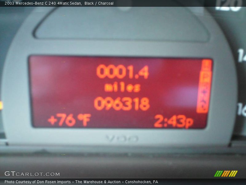 Black / Charcoal 2003 Mercedes-Benz C 240 4Matic Sedan