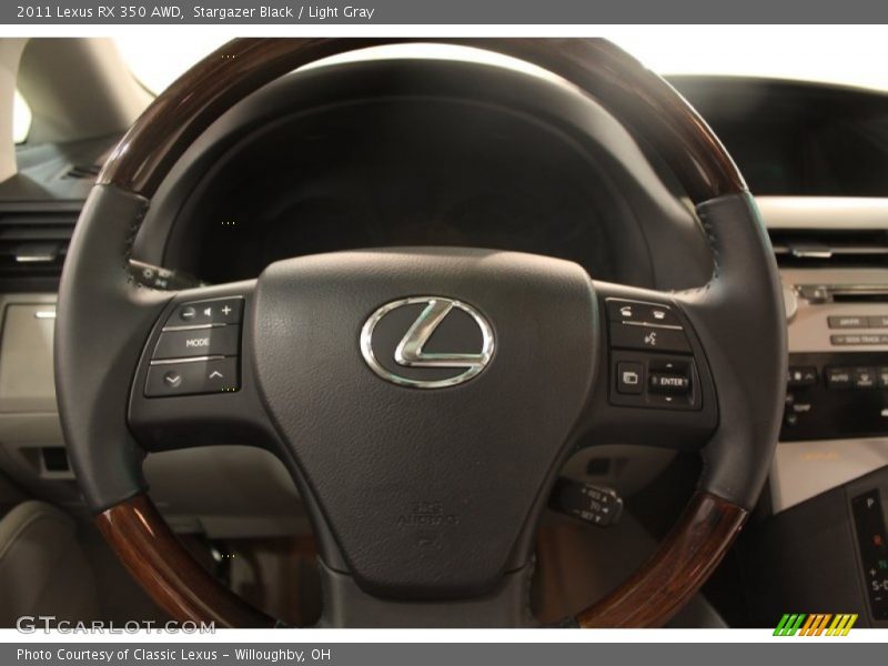 Stargazer Black / Light Gray 2011 Lexus RX 350 AWD