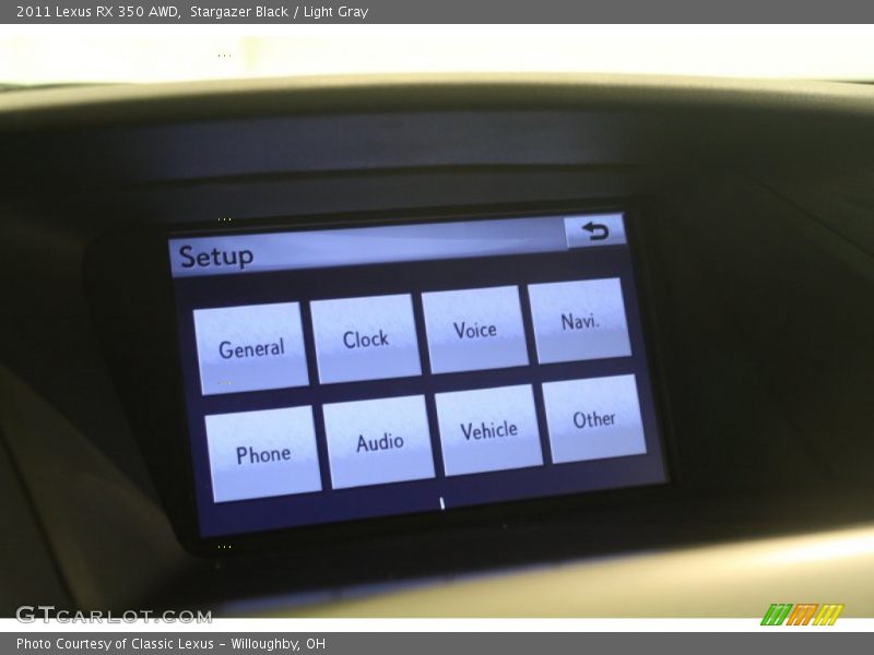 Stargazer Black / Light Gray 2011 Lexus RX 350 AWD