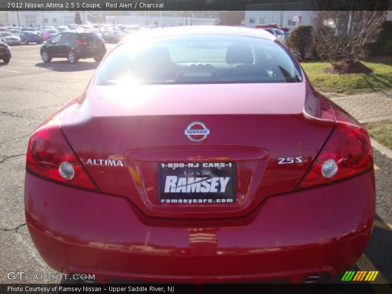 Red Alert / Charcoal 2012 Nissan Altima 2.5 S Coupe