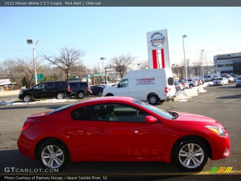 Red Alert / Charcoal 2012 Nissan Altima 2.5 S Coupe