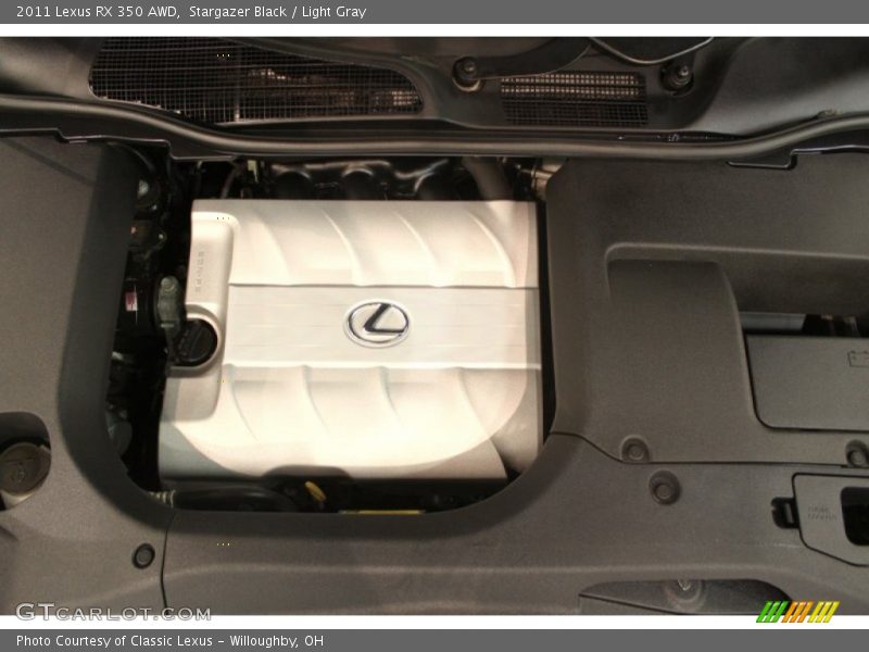 Stargazer Black / Light Gray 2011 Lexus RX 350 AWD