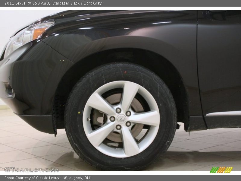 Stargazer Black / Light Gray 2011 Lexus RX 350 AWD