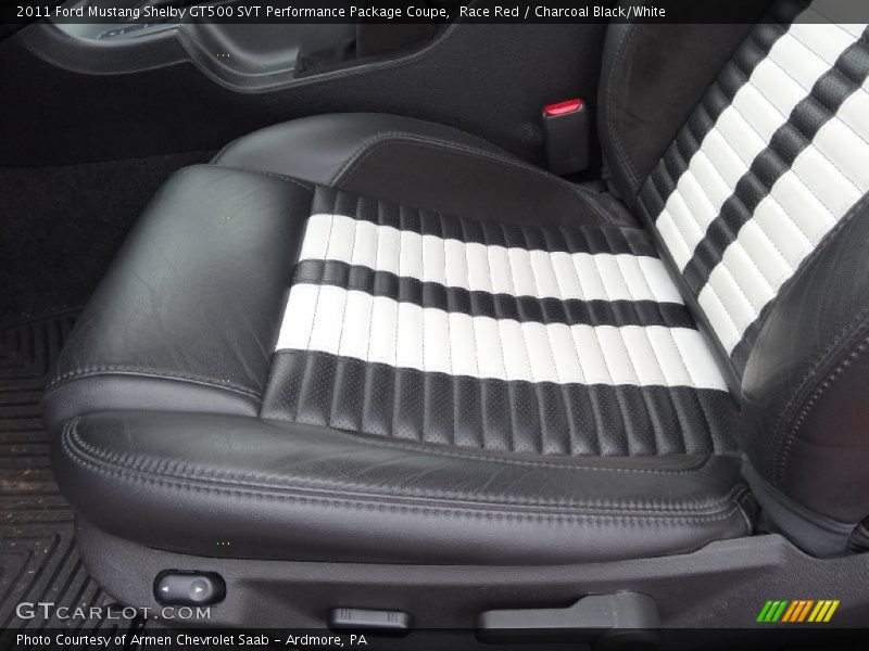 Front Seat of 2011 Mustang Shelby GT500 SVT Performance Package Coupe