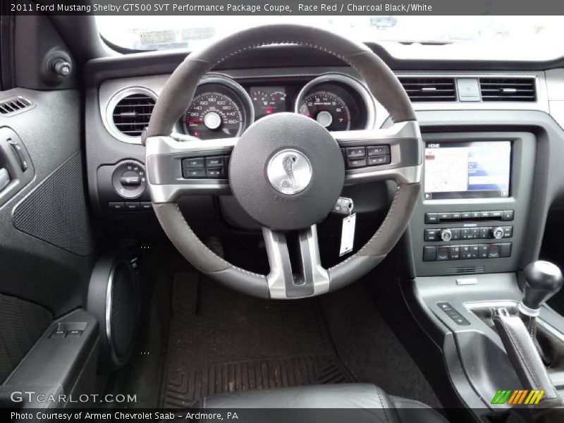 Dashboard of 2011 Mustang Shelby GT500 SVT Performance Package Coupe