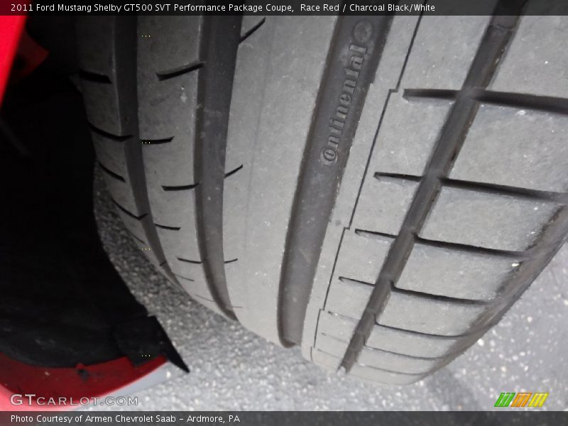 Race Red / Charcoal Black/White 2011 Ford Mustang Shelby GT500 SVT Performance Package Coupe