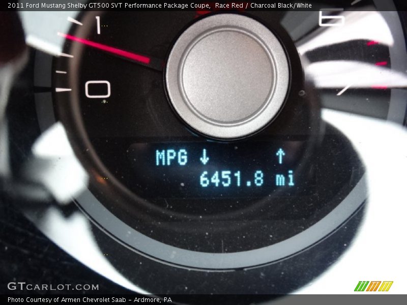 Race Red / Charcoal Black/White 2011 Ford Mustang Shelby GT500 SVT Performance Package Coupe