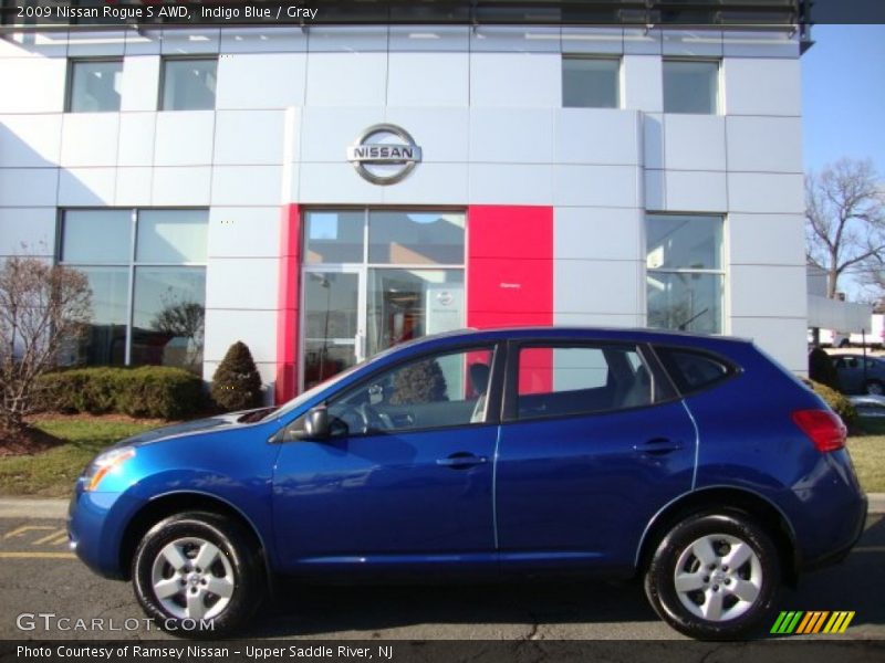 Indigo Blue / Gray 2009 Nissan Rogue S AWD