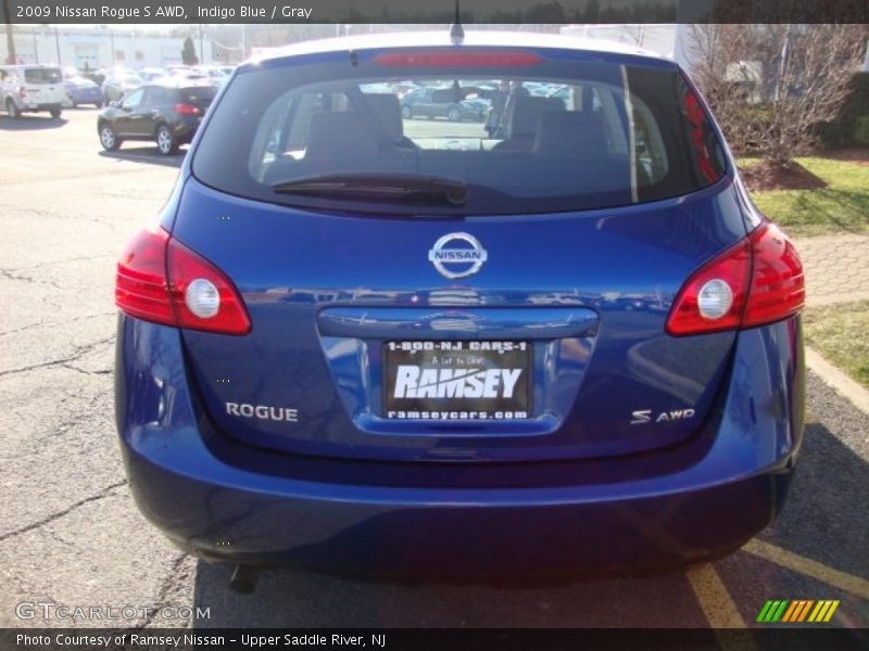 Indigo Blue / Gray 2009 Nissan Rogue S AWD