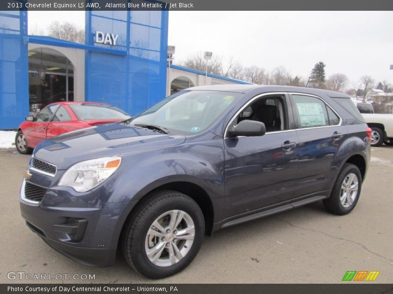 Atlantis Blue Metallic / Jet Black 2013 Chevrolet Equinox LS AWD