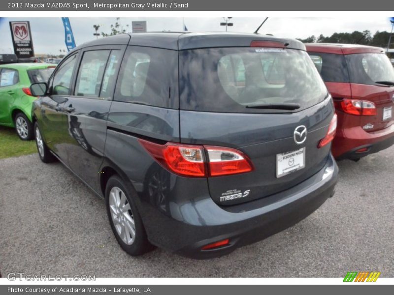 Metropolitan Gray Metallic / Sand 2012 Mazda MAZDA5 Sport