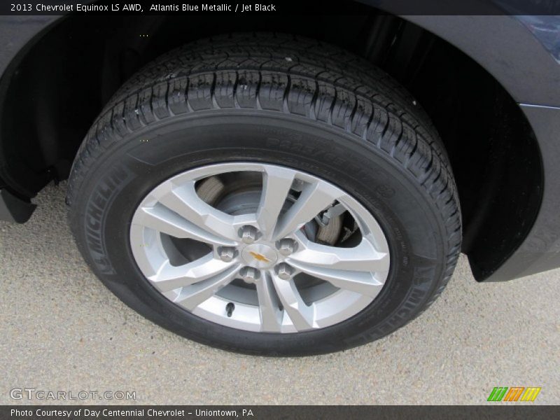 Atlantis Blue Metallic / Jet Black 2013 Chevrolet Equinox LS AWD