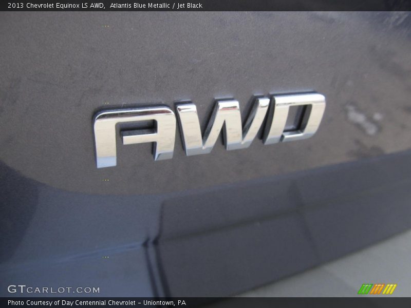 Atlantis Blue Metallic / Jet Black 2013 Chevrolet Equinox LS AWD