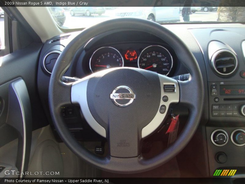 Indigo Blue / Gray 2009 Nissan Rogue S AWD