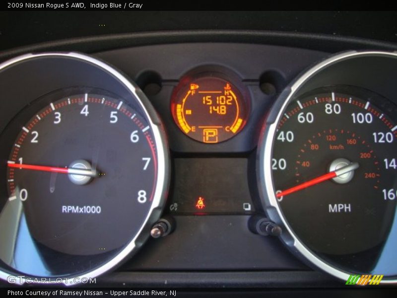 Indigo Blue / Gray 2009 Nissan Rogue S AWD