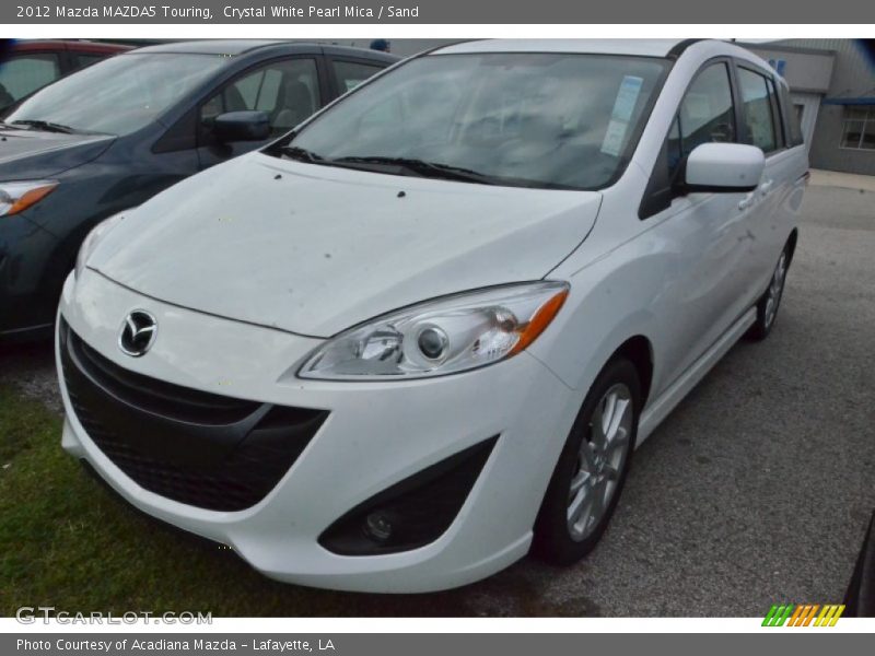 Crystal White Pearl Mica / Sand 2012 Mazda MAZDA5 Touring