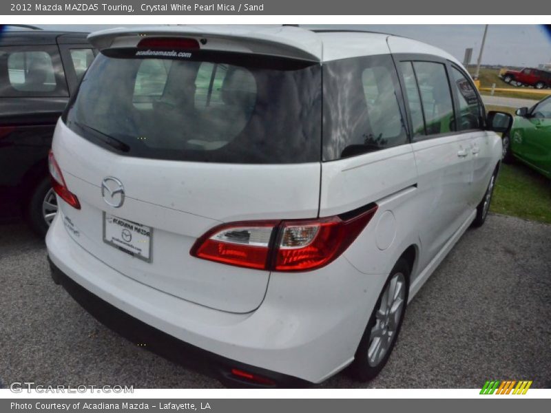 Crystal White Pearl Mica / Sand 2012 Mazda MAZDA5 Touring