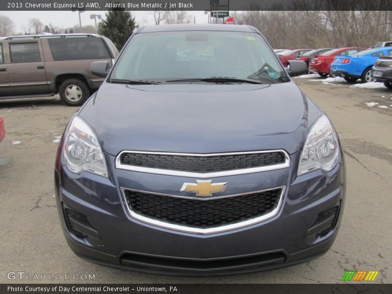 Atlantis Blue Metallic / Jet Black 2013 Chevrolet Equinox LS AWD