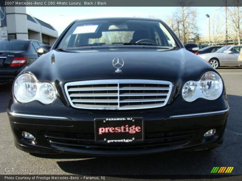 Black / Black 2007 Mercedes-Benz C 280 4Matic Luxury