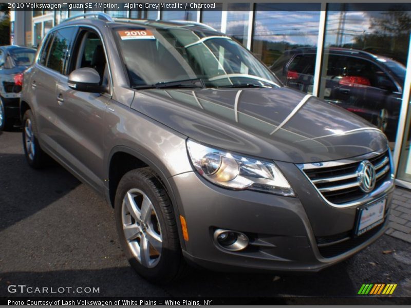 Alpine Grey Metallic / Charcoal 2010 Volkswagen Tiguan SE 4Motion