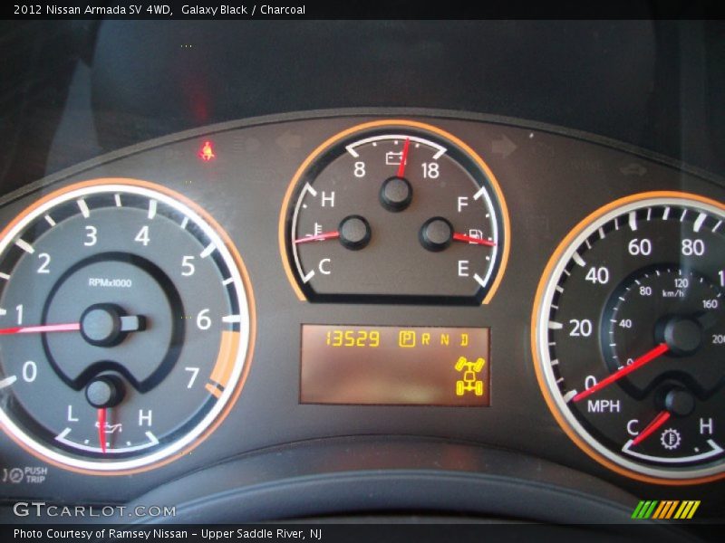 Galaxy Black / Charcoal 2012 Nissan Armada SV 4WD