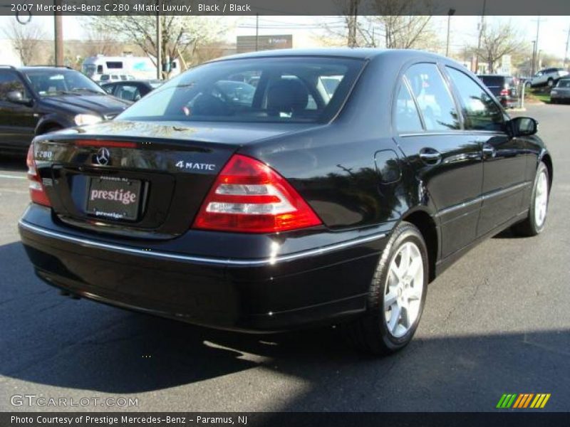 Black / Black 2007 Mercedes-Benz C 280 4Matic Luxury