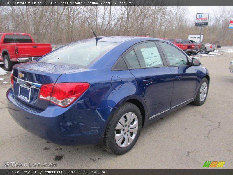 Blue Topaz Metallic / Jet Black/Medium Titanium 2013 Chevrolet Cruze LS