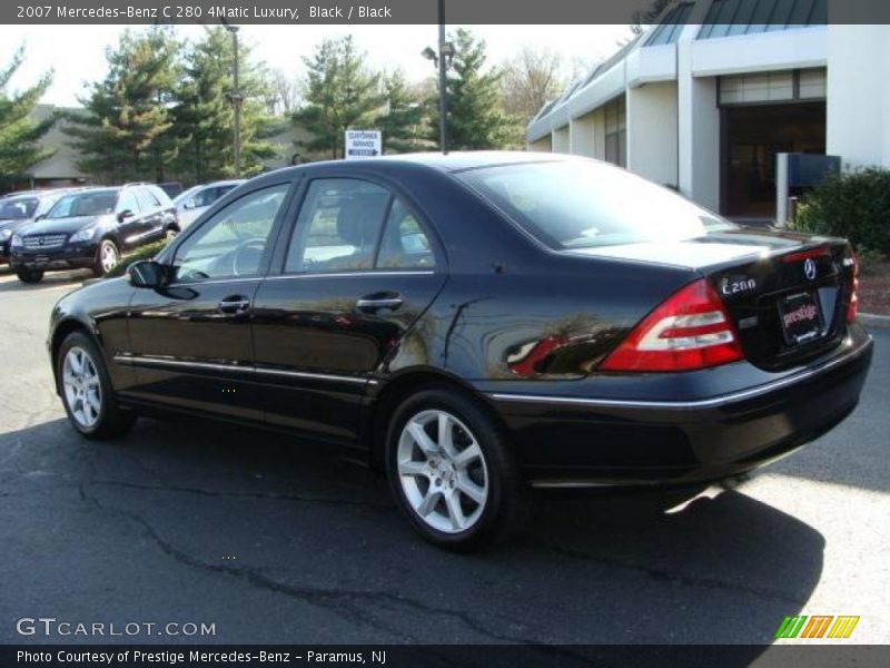 Black / Black 2007 Mercedes-Benz C 280 4Matic Luxury