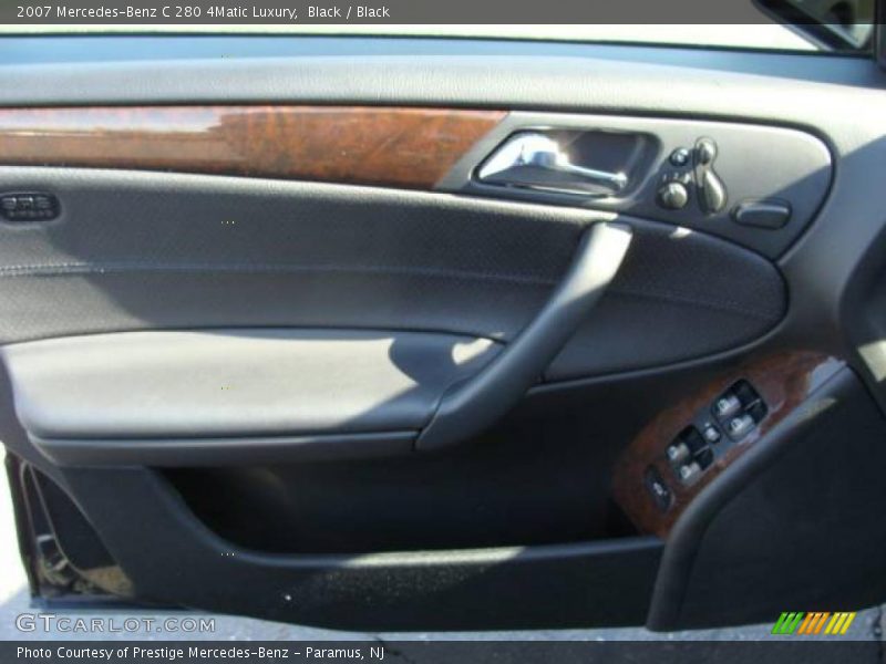 Black / Black 2007 Mercedes-Benz C 280 4Matic Luxury