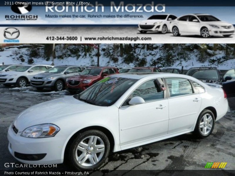 Summit White / Ebony 2011 Chevrolet Impala LT