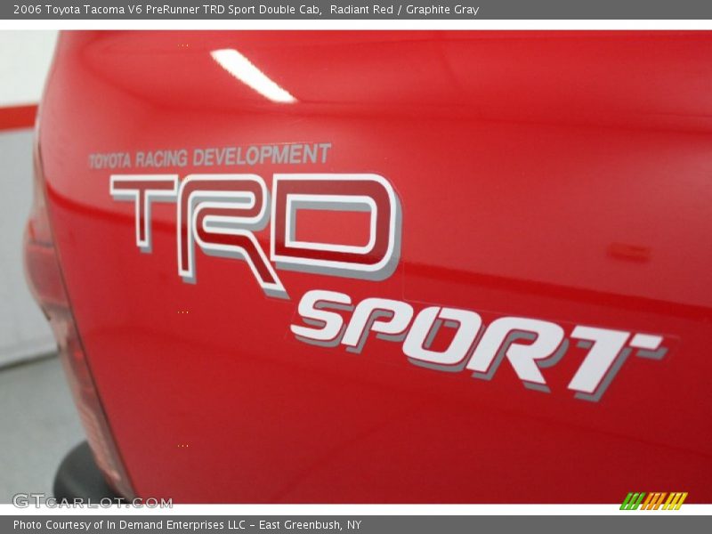 Radiant Red / Graphite Gray 2006 Toyota Tacoma V6 PreRunner TRD Sport Double Cab