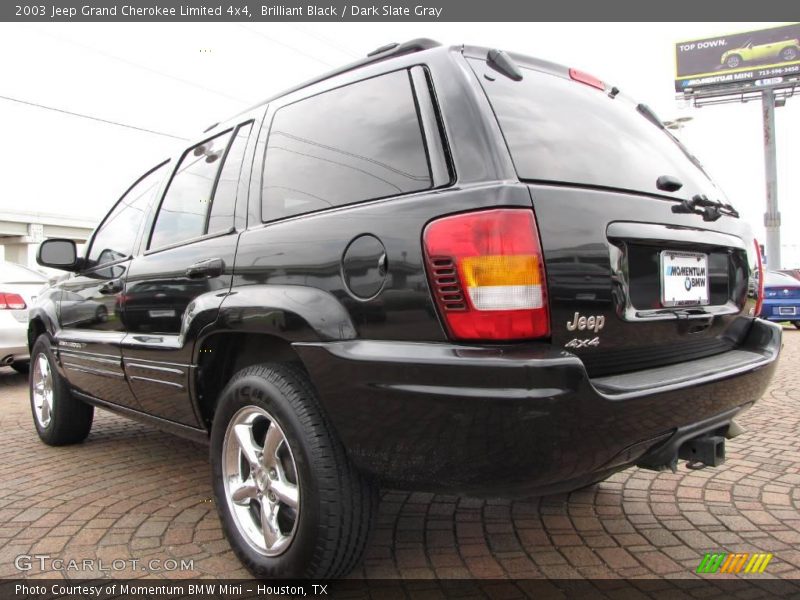 Brilliant Black / Dark Slate Gray 2003 Jeep Grand Cherokee Limited 4x4