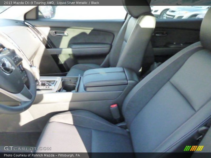 Liquid Silver Metallic / Black 2013 Mazda CX-9 Touring AWD