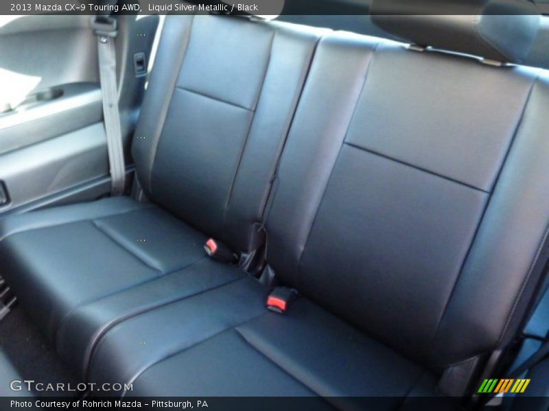 Liquid Silver Metallic / Black 2013 Mazda CX-9 Touring AWD
