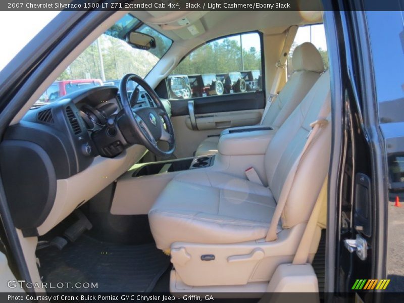 Black / Light Cashmere/Ebony Black 2007 Chevrolet Silverado 1500 LT Z71 Extended Cab 4x4