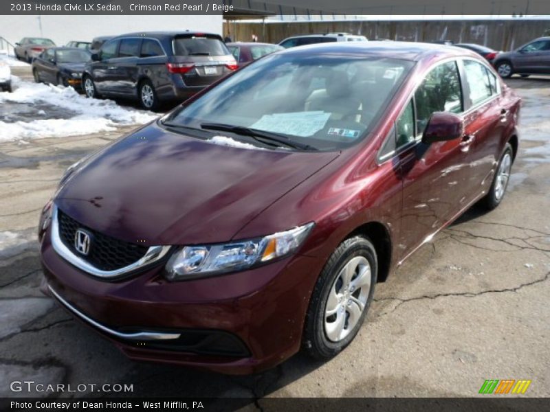 Front 3/4 View of 2013 Civic LX Sedan